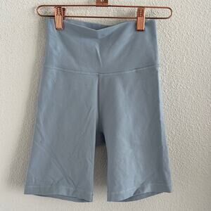 Aritzia TNA Longline Biker Short Bike Short Blue Gray XS